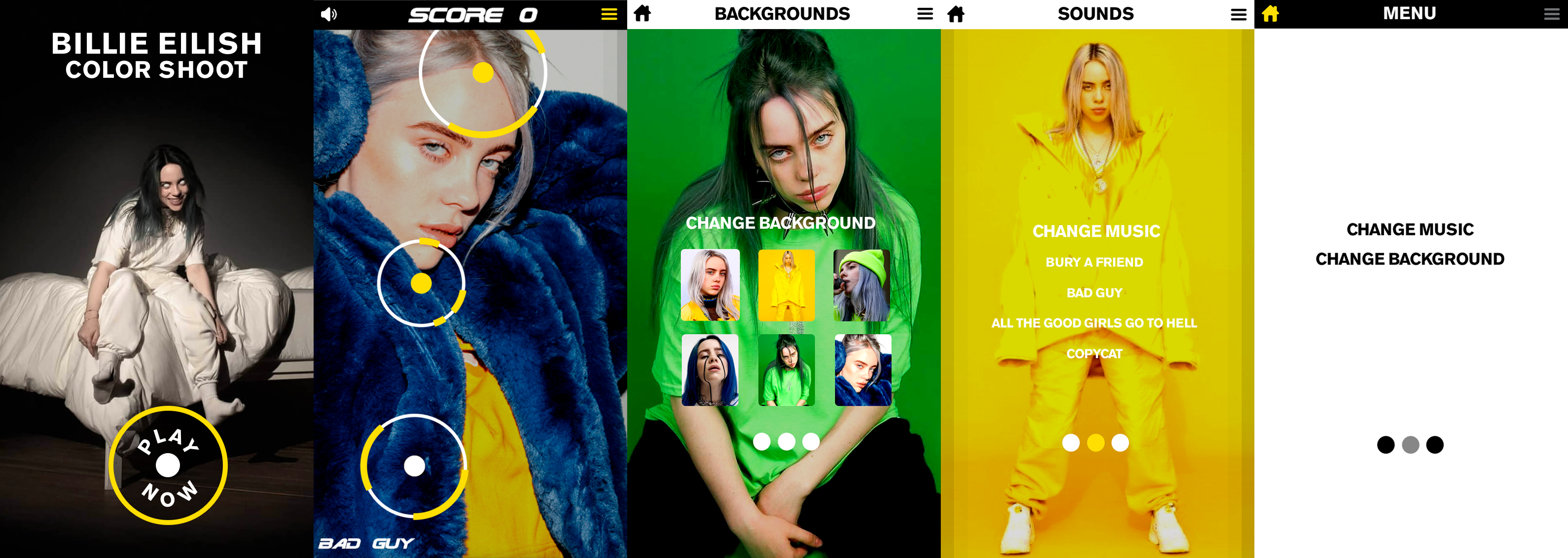 Paul Yanez Billie Eilish Color Shoot Game developed by Father and Daughter